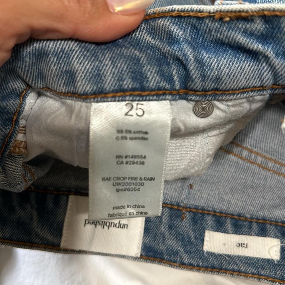 Unpublished Rae High Rise Jeans- Size 25 - Picture 5 of 5